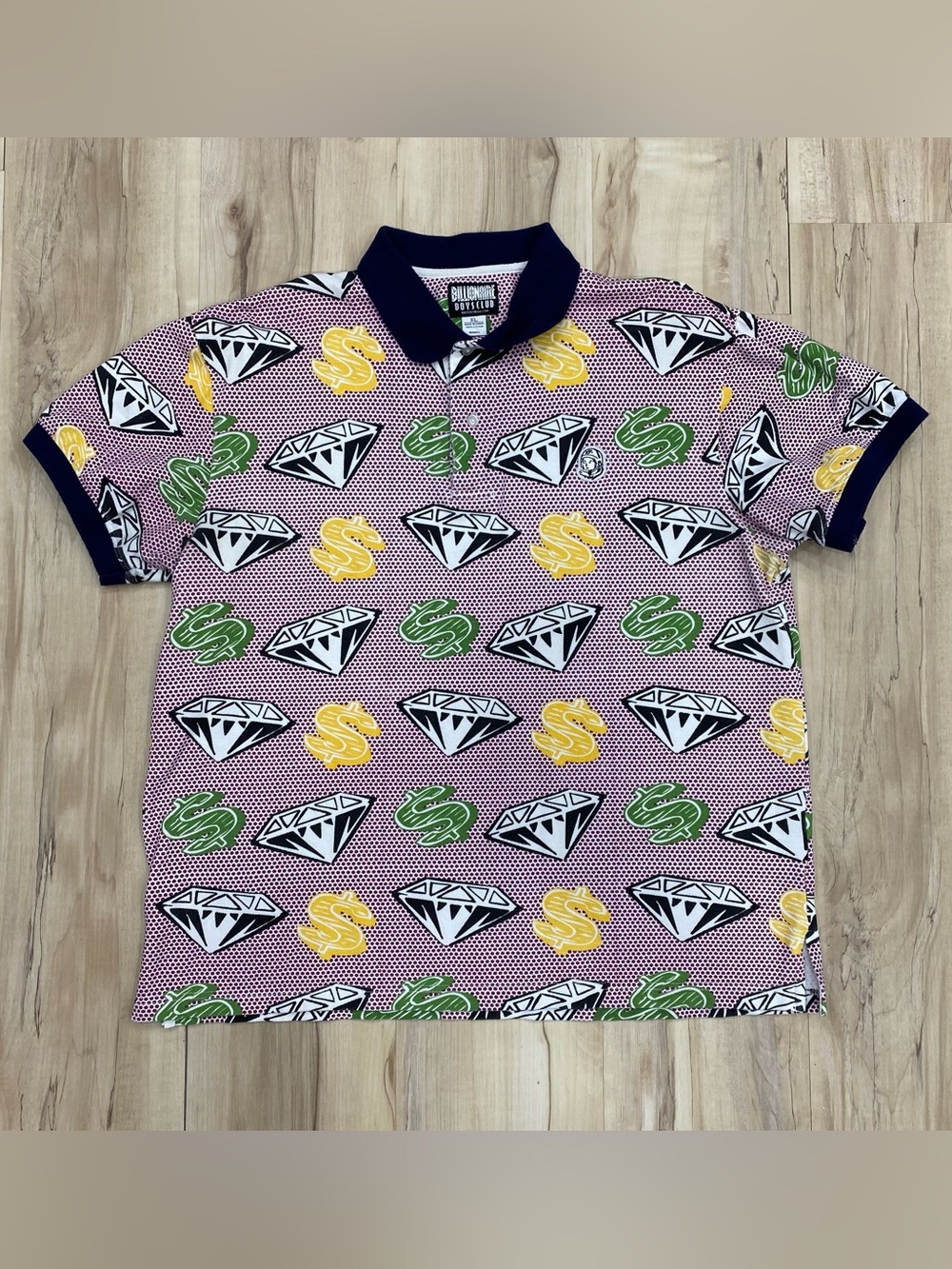 Billionaire Boys Club Polo Men's X-Large Diamonds & Dollars